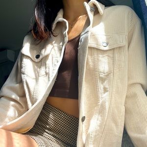 Sport Girl Oversized Corduroy Jacket 